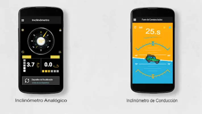 Inclinometer android App screenshot 2